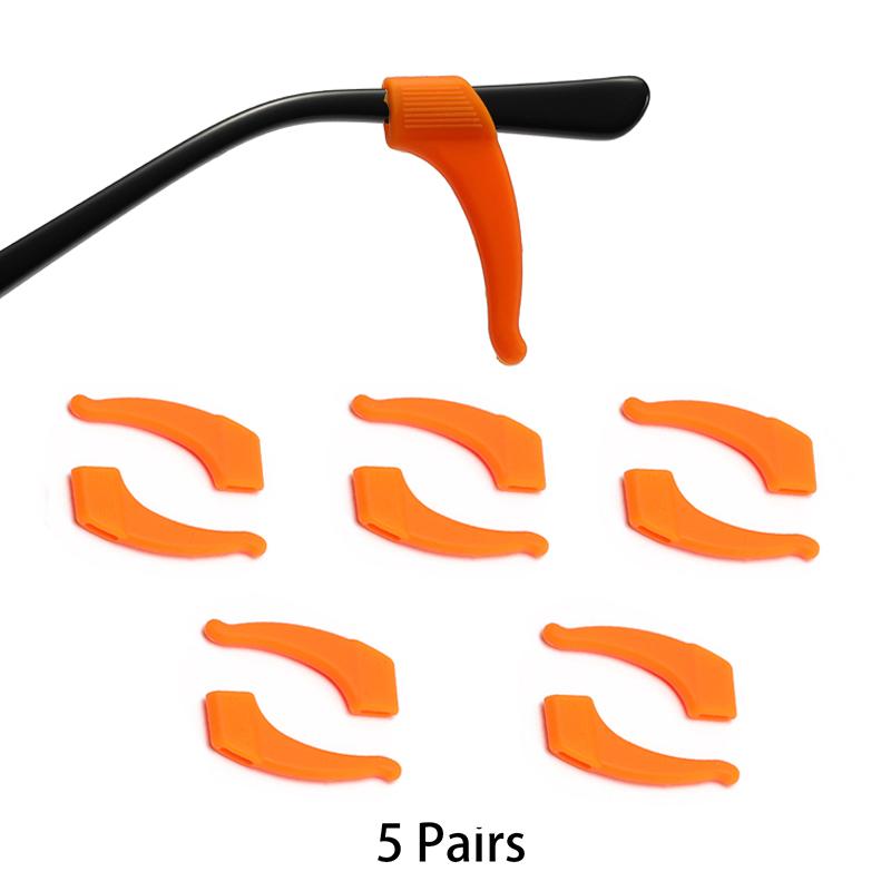 KAMMPT 5/10 Pairs Per Set Glasses Ear Hook New Multi-color Silicone Non-Slip Eyewear Ear Grips Soft Eyelasses Leg Fixing Hooks