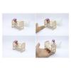 Baby Crib Miniature Small Bed for 1:12 Scale Dollhouses, Perfect for Role Play and Display Realistic Bassinet Furniture