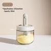 Spoon-Lid Integrated Glass Seasoning Jar