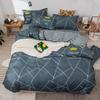 Washed Cotton Bedding Four-piece Set, Quilt Cover, Bed Sheet, Dormitory Three-piece Set
