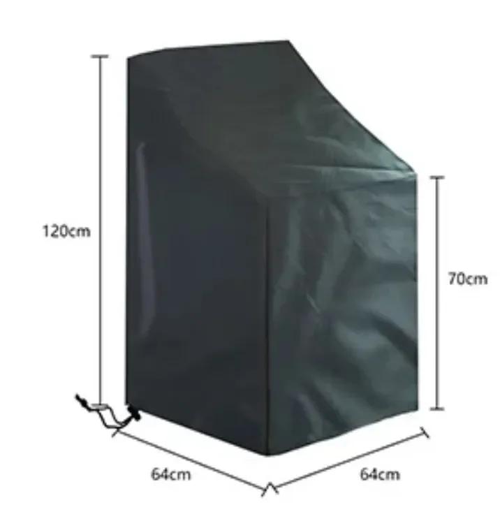Stacked Chair Dust Covers Outdoor Garden Patio Furniture Protector Cover Waterproof Dustproof Chair Cover Rain Cover Chair Sofa