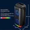 Portable Wireless Outdoor Speaker with 6 Inch Dual Horn Subwoofer, 1200W High-Powered Bass Sound and Built-in Microphone for Bluetooth Connectivity