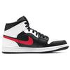 Air Jordan 1 Mid Chile Red Unisex-Sneakers Weiß Schwarz 554724-075