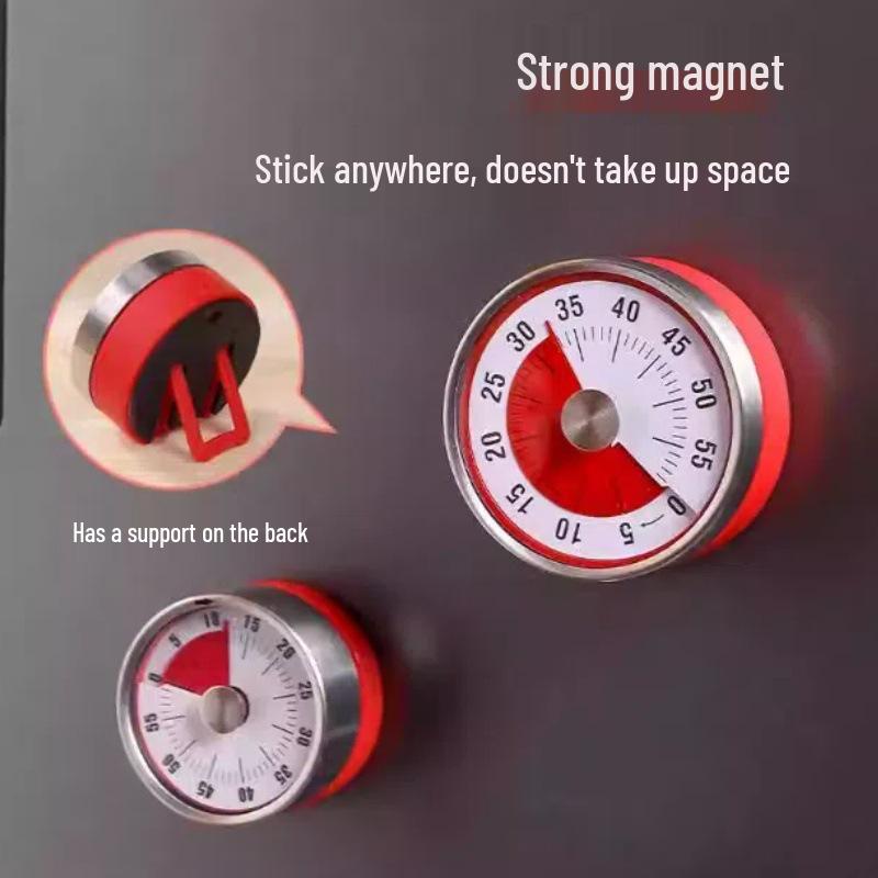 Magnetic Visual Kitchen Timer and Study Reminder for Children with Alarm Clock Function