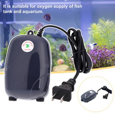 3/5W Aquarium Air Pump Provide Oxygen Fish Breeding Accessories US Plug Air