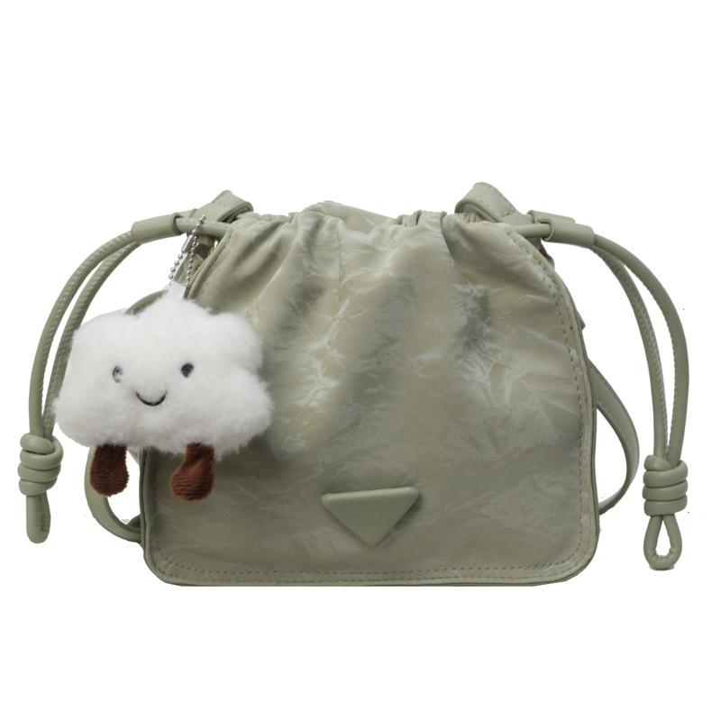 Versatile Bag New Fashionable Solid Color Chain Shoulder Messenger Bag Women