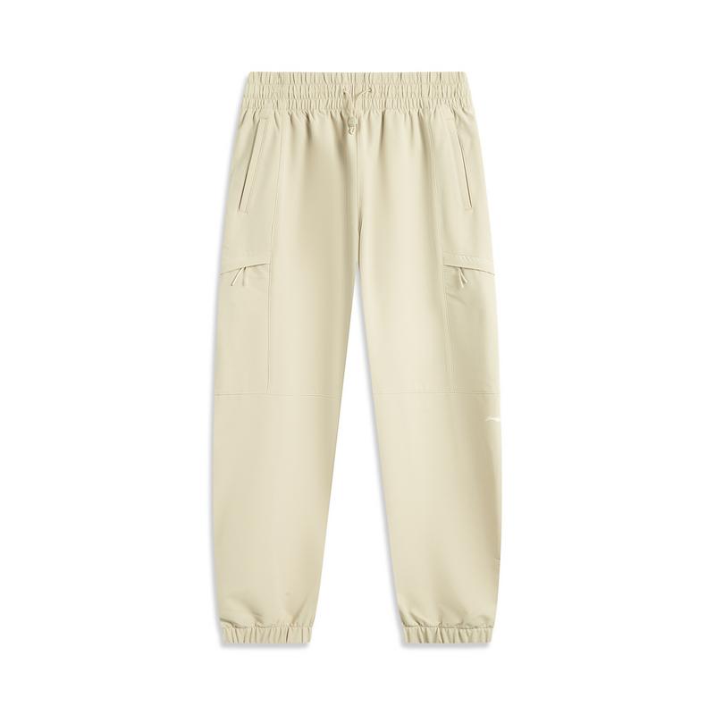 

Li Ning Серия Фитнес Повседневные Простые Однотонные Зауженные Трикотажные Спортивные Штаны Женские Брюки Бежевый AYKV382-1 M