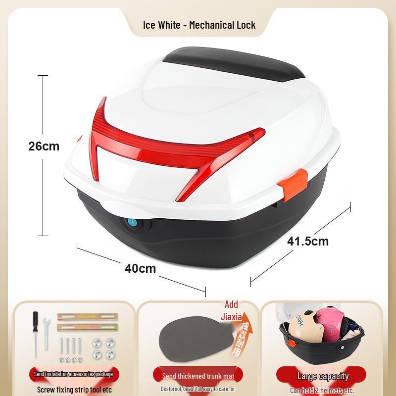 Electric Car & Motorcycle Large Trunk Box - Anti-Shake Universal Storage for Electric Bicycles