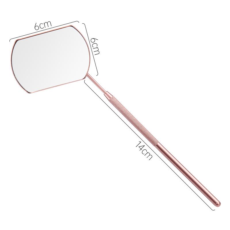 Stainless Steel Handheld Eyelash Inspection Mirror