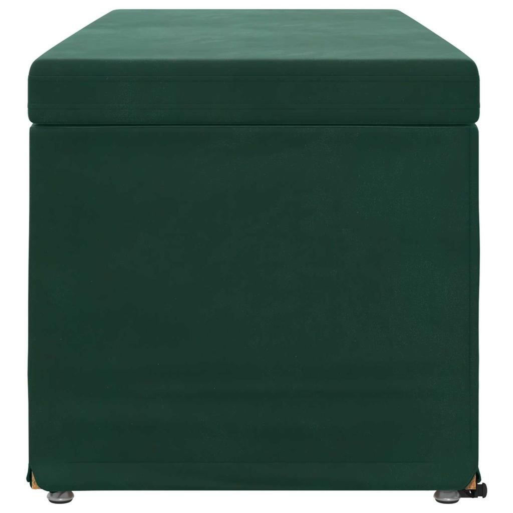 Stool Dark Green 101 x 41 x 40 cm Velvet and Engineered Wood