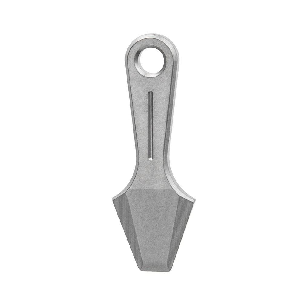 Titanium Pry Bar Camping Accessory Silver 1 Piece