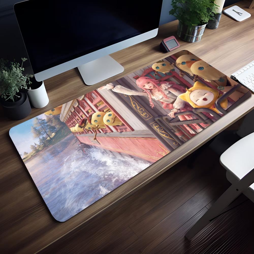 NNikki Mouse Pad MousePad Nonslip Lockedge Office Student Gaming Game Thickened Large Pretty Writing Pad Girl Infinity Cushion 400x800x2mm