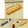Classic Reading Glasses With Aluminum Tube Eyewear Case Snap Closure For Pocket Use
