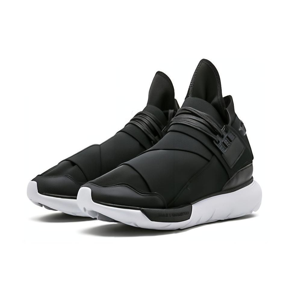 Adidas Y-3 Qasa High Core Black Men Sneakers Footwear-White AQ5499