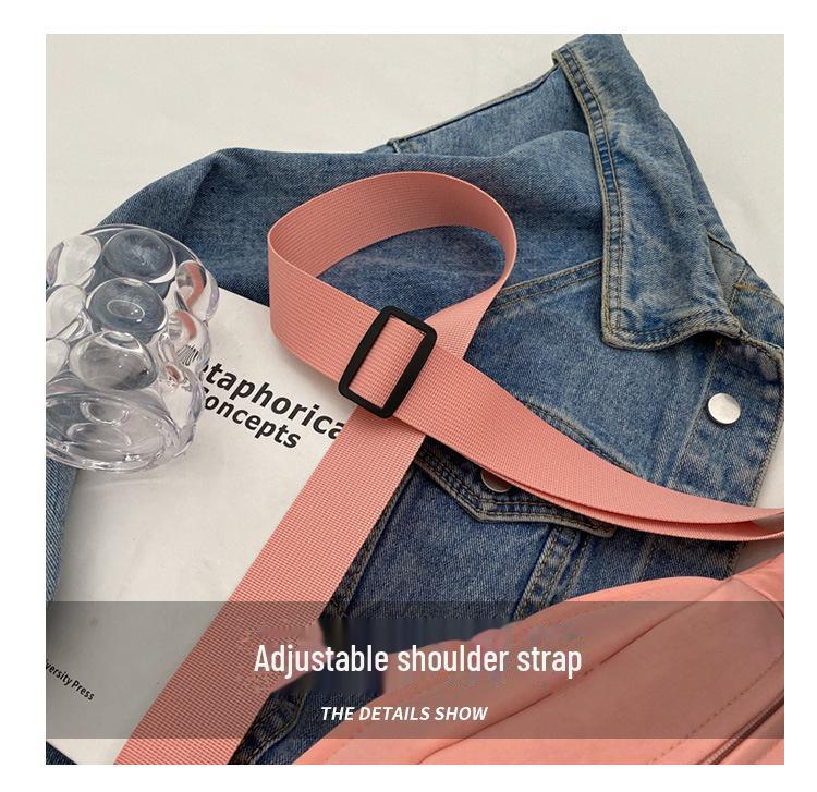 2024 Japanese Sporty Crossbody Bag for Women - Korean Trend, All-Match Chest & Waist Design, Simple Messenger Style