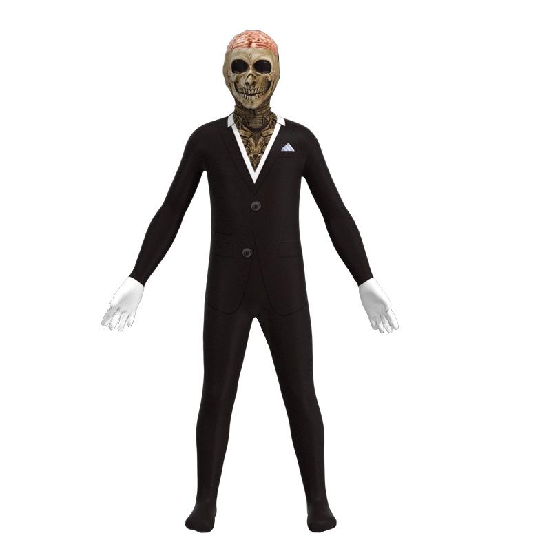 

Luminous Skull Ghost Halloween Costume for Kids - Funny Cosplay Jumpsuit for Stage & Party 150 cm