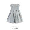 Kaslead New Women Clothes Western Style Fashion Simple Slimming Temperament Tube Top Dress