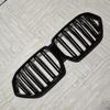 For BMW X6 G06 M50i M50d X6M F96 2019-2025 Front Bumper Grille Grill Single/Double Slat M Style Gloss Black Front Kidney Tuning
