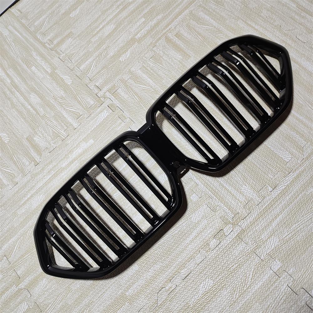 For BMW X6 G06 M50i M50d X6M F96 2019-2025 Front Bumper Grille Grill Single/Double Slat M Style Gloss Black Front Kidney Tuning