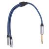 o Cable 6.35mm Male to Dual 3.5mm Female Fidelity Professional o Adapter Cord