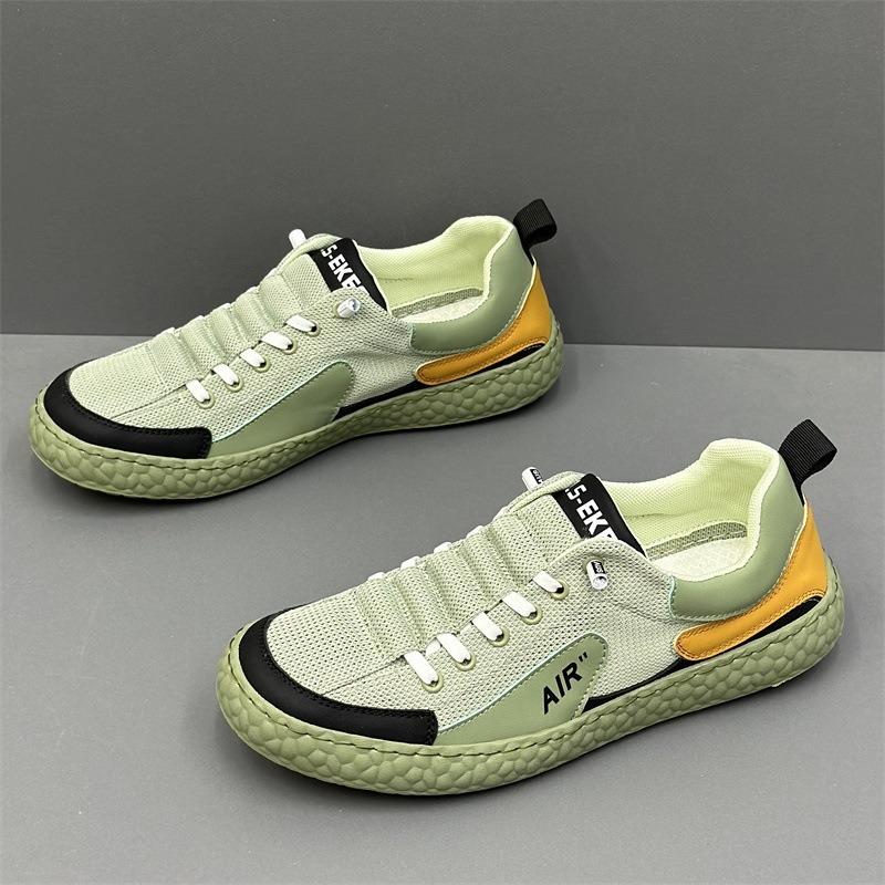 Men's shoes new breathable casual shoes summer low-top versatile sports shoes men's board shoes one pedal mesh men's shoes