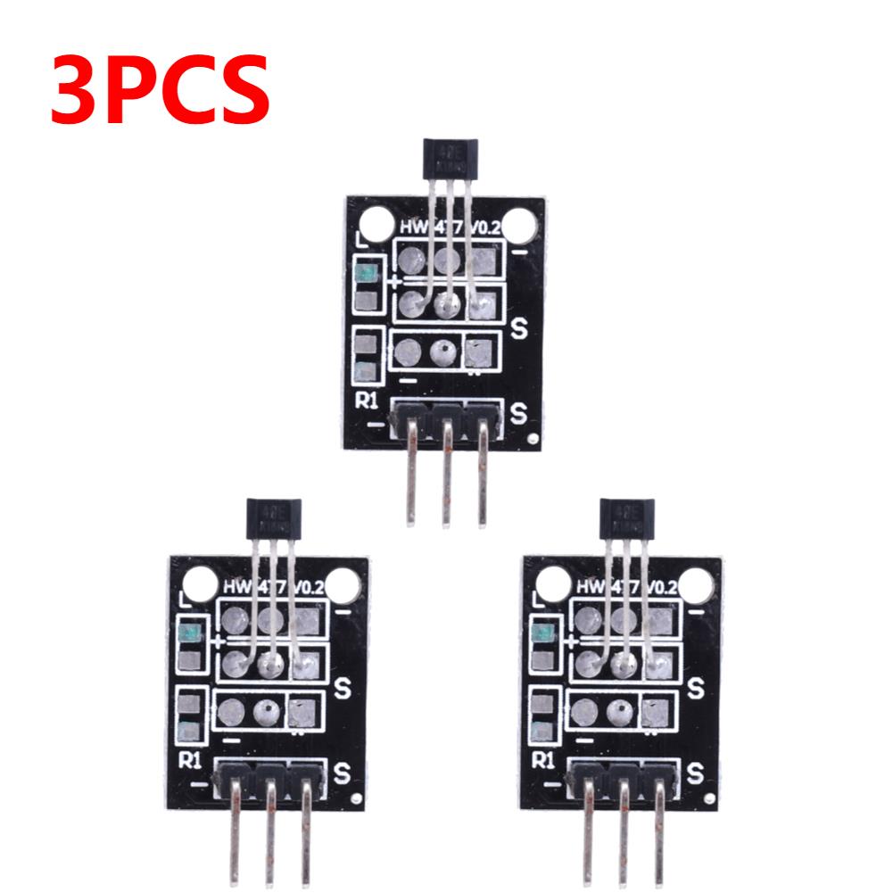 1-10PCS KY-003 A3144 Standard Hall Magnetic Sensor Module Work with Arduino Board Hall Effect Magnetic Sensor Module for Arduino