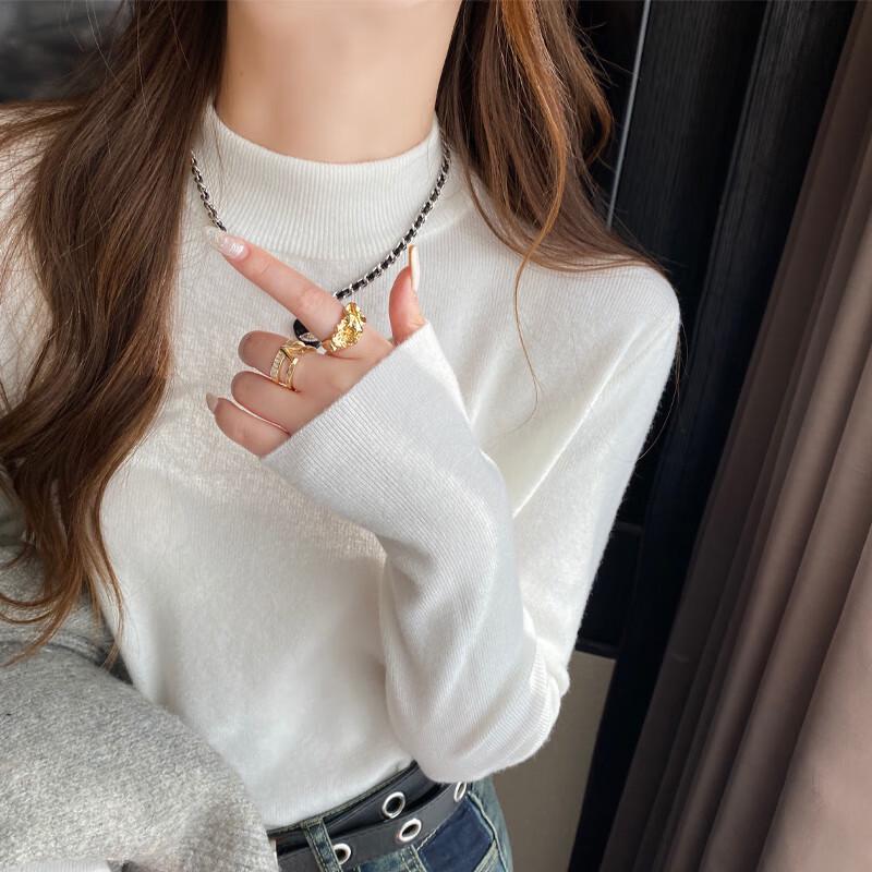 YUZHAOLIN Women's Mock Neck Soft Knit Sweater