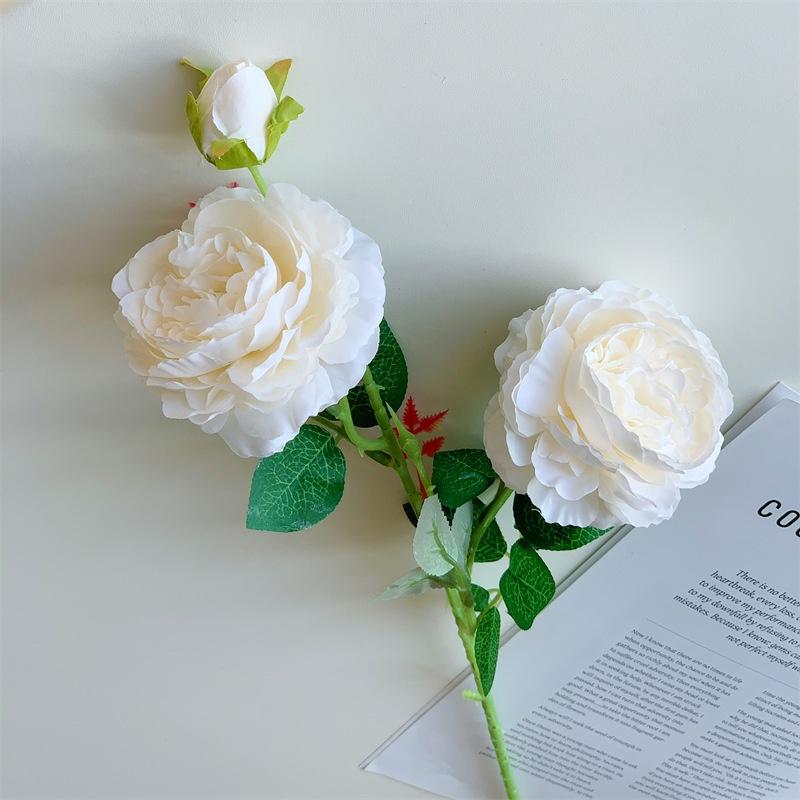 Silk High Quality Artificial Peony Bouquet Fake Flowers for Mother's Day Wedding Home Decor Realistic Floral Birthday Decors