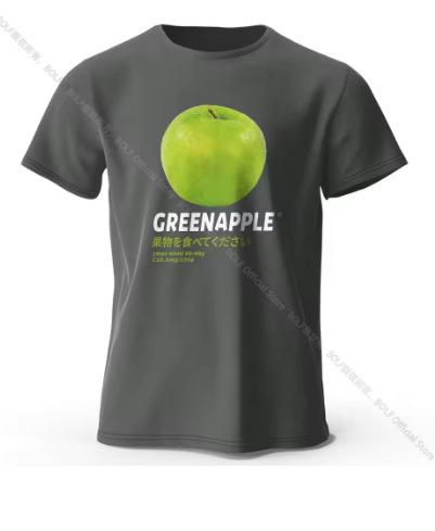 Minimalist Apple Graphic T-Shirt - Men s Modern and Stylish Casual T-Shirt, Lightweight and Breathable XXS