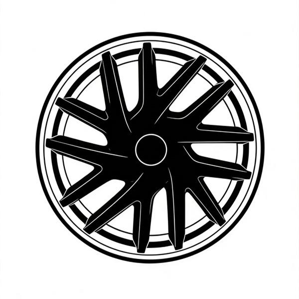 Dual-Tone Protective Cover Ring for Tesla Model 3/Y Wheel Hub