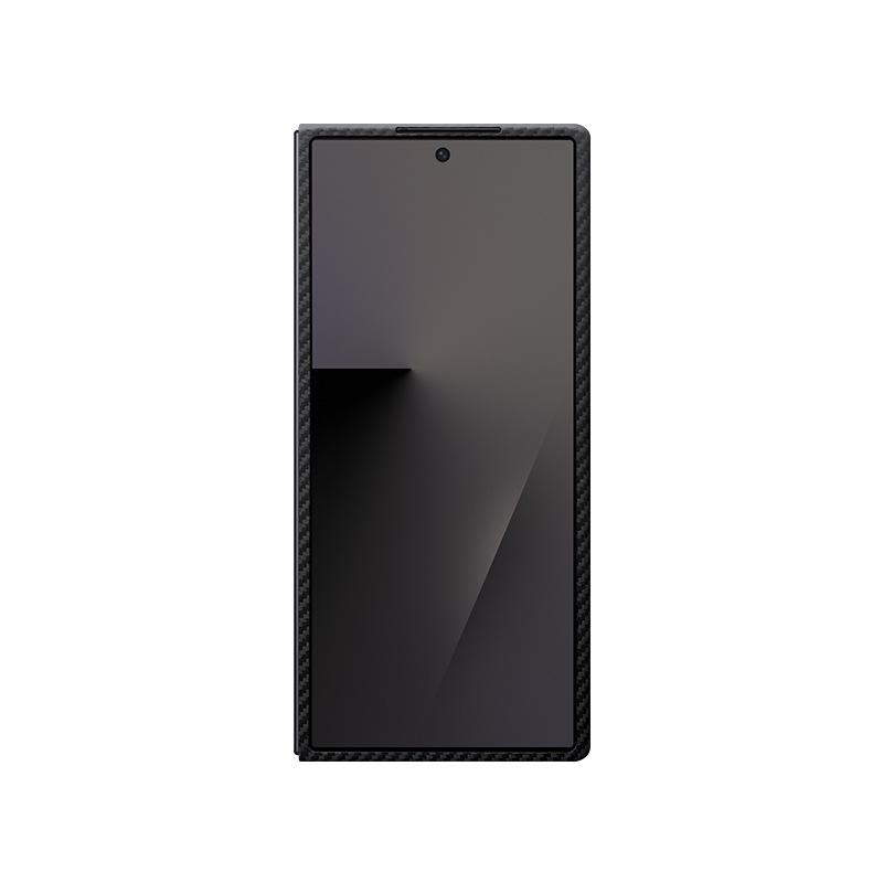 Applicable To Samsung Zfold7 Kevlar Mobile Phone Case Carbon Fiber Fold7 Magnetic Mobile Phone Case Anti-drop Protective Case