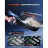 Compressed Air Duster, 130,000RPM Ultra-Powerful Cordless Electric Air Duster with 8000mAh Rechargeable Battery, 4-Gear Adjustable Air Blower for