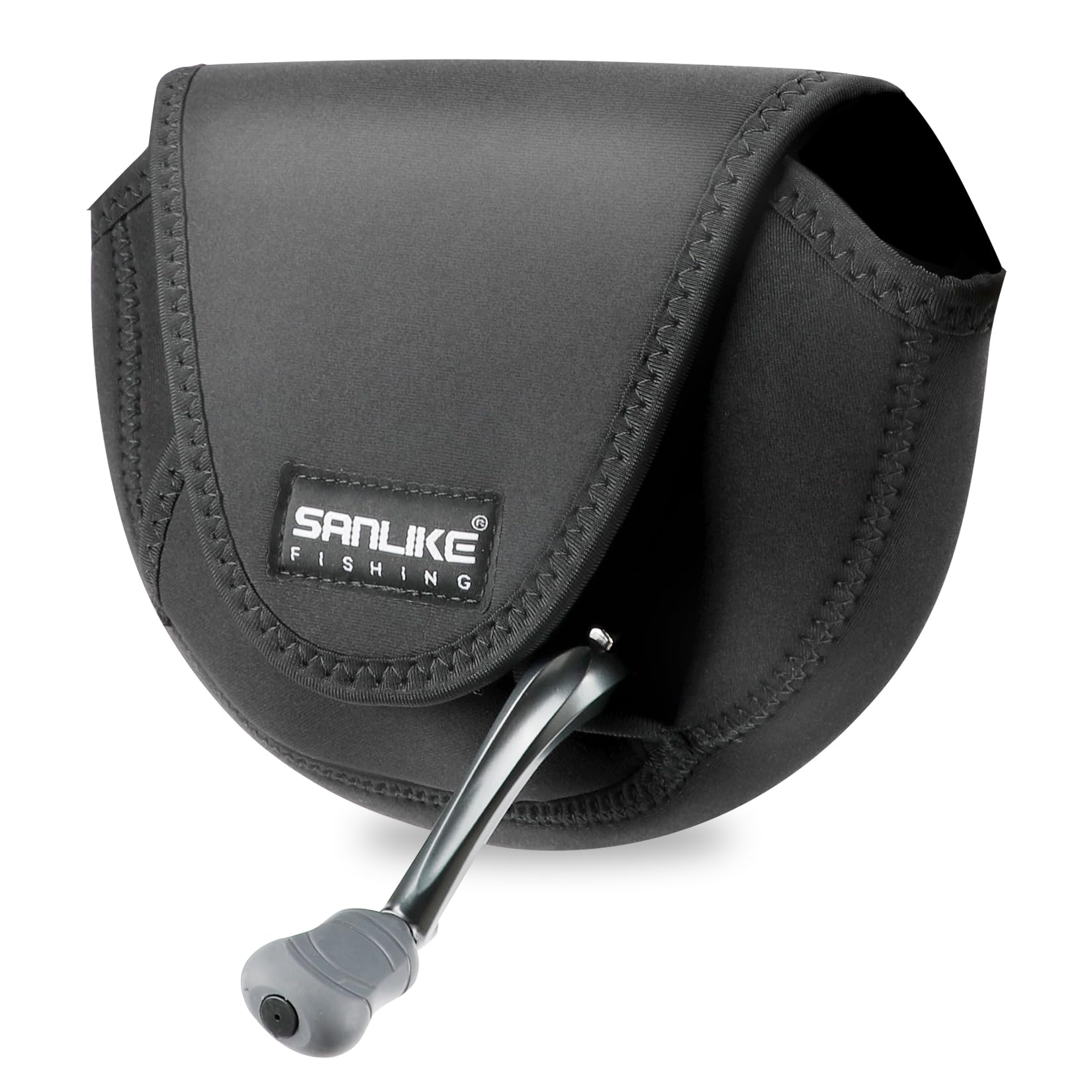 SANLIKE Neoprene Reel Cover Spinning Reel Protective Cover black Size S for 1000 Series Reels
