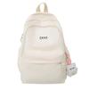 Schoolbag Korean version of high value large capacity casual solid color simple versatile junior high school student backpack
