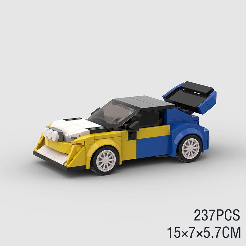 MOC Veicoli Veloci Città Super Corridori Auto da Corsa Sportiva Modello Classico Blocchi da Costruzione Mattoncini Fai da Te Giocattolo Tecnico Regalo di Natale
