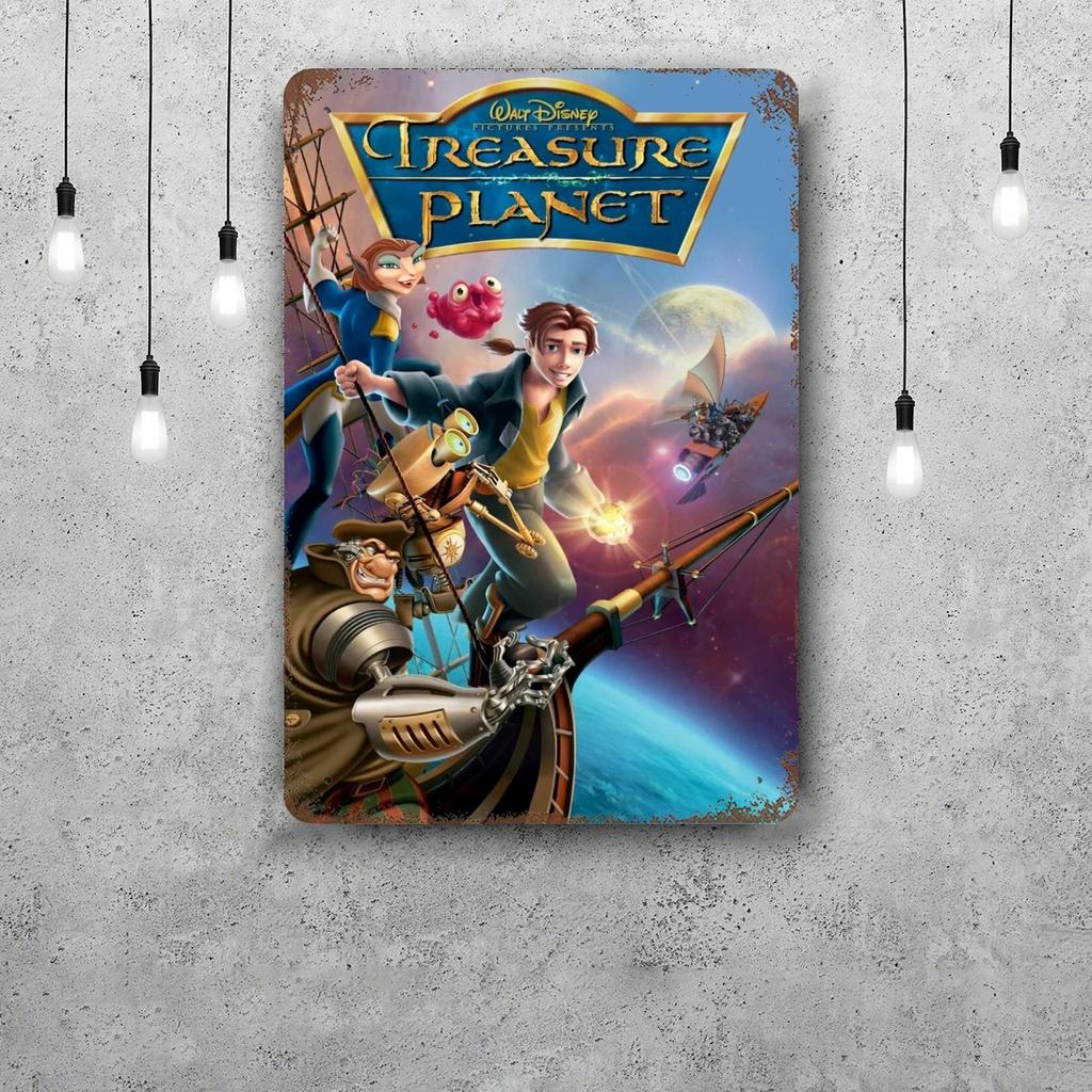 Treasure Planet Metal Signs wall decor Vintage Tin Signs Captain Metal Poster Decor for Bar Pub Club Wall Decoration