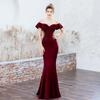 Braut Langer schlanker Fischschwanzrock Hochzeit Abendkleid Mädchen Abendkleider