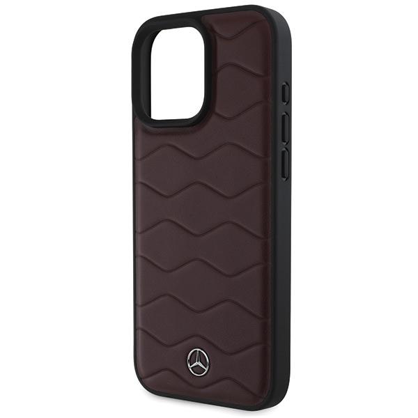 Mercedes Mehcp16X23Rwrsr Iphone16 Pro Max 6.9 Czerwony/Red Hardcase Mb Waves Leather