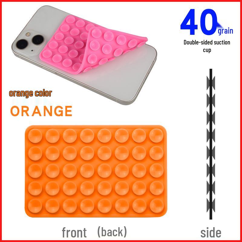 Double-Sided 40-Suction Cup Silicone Phone Holder: Strong Adhesive, Non-Slip Design