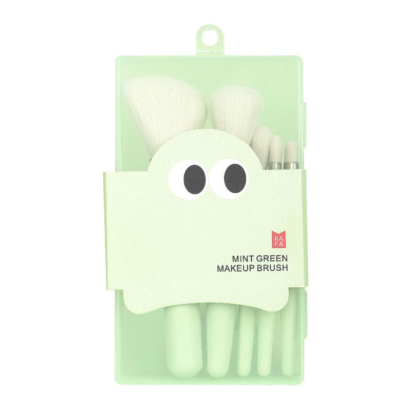 

Набор мини-кистей для макияжа Lafa Milk Green: Скошенные, Румяна, Растушевочные, Кисти-ножи