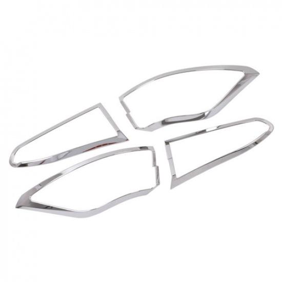 Chrome Rear Tail Light Lamp Cover Trim 4pcs For Toyota Corolla Cross -2025