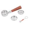 58MM Coffee Machine Handle Bottomless Filter Holder Portafilter Coffee Maker Parts AccessoryRed Rosewood