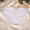 Transparent Lace Trim Briefs Seamless Perspective Underwear Lingerie Sheer Mesh Underwear  Gifts