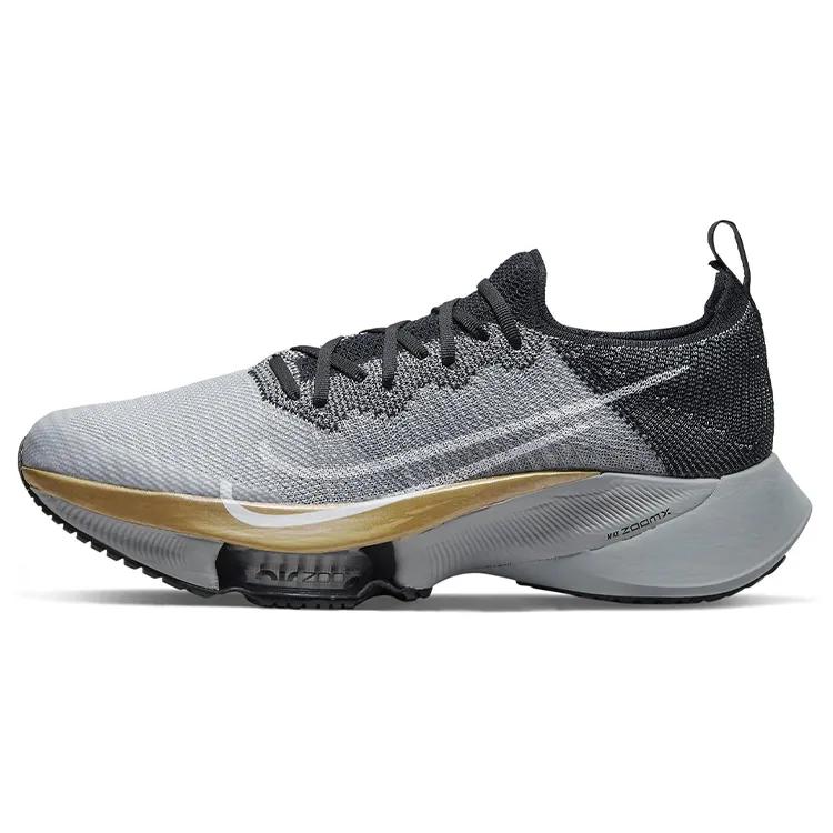 Nike Air Zoom Tempo Next% Flyknit 'Wolf Grey Black' (Unisex) Black / Pure Platinum / Wolf Grey / White Running Shoes CI9923 008