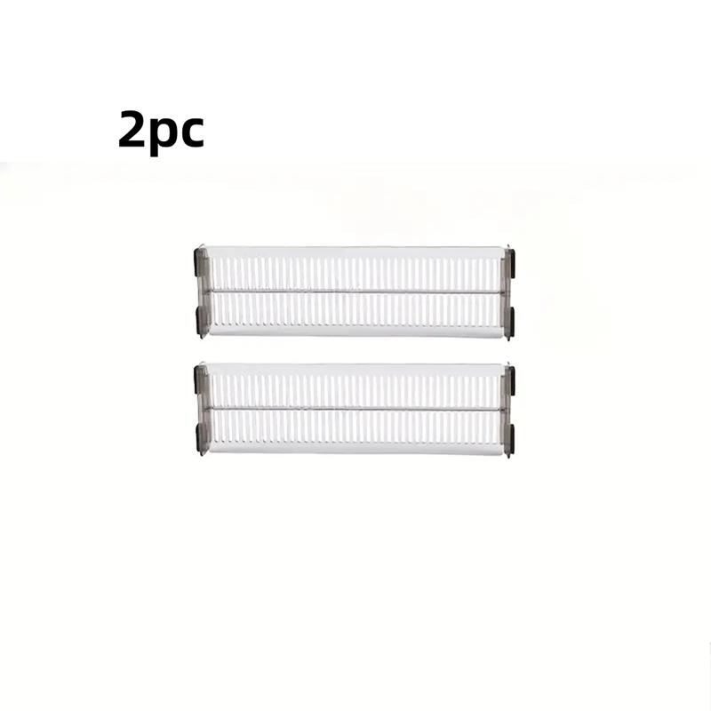 2/4pcs, adjustable drawer storage board, transparent dressing table storage box, suitable for clothes and kitchen utensils