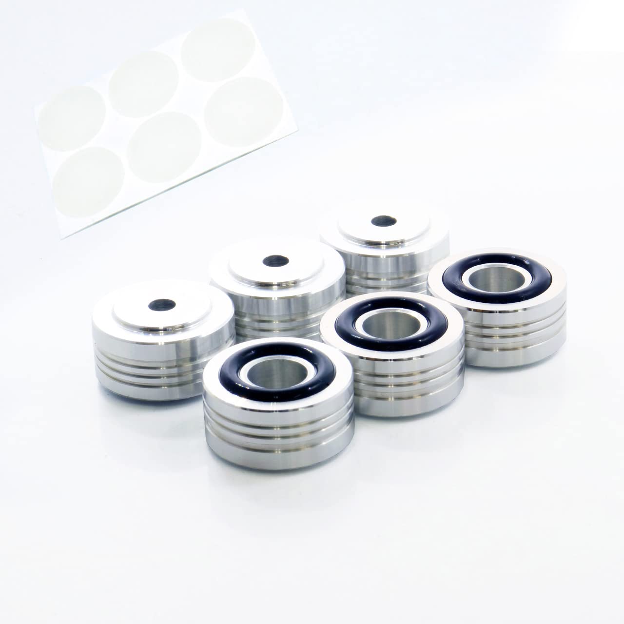 

Aluminum Machined Insulator Set of 6 with Cork and 2 Types of Balls Suitable for both freestanding and Custom-made 20×10mm Anti-Slip Rings, Anti-Slip