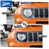 JIDIXIAN Fit for Jeep Renegade 2019-2026 Car Headlight Light Lamp Protective Decoration Cover Exterior Accessories