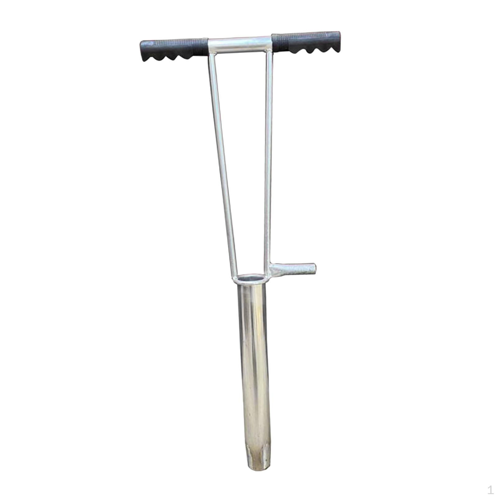 

Столб Бамбуковая Посадка гер Металл Эргономичный Портативный с Ручкой Инструмент для Ограждения, Бур Двор 30cm height