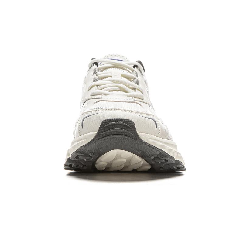 New LiNing Shock Absorbers Slip Resistant Abrasion Resistant Low Top Chunky Sneakers Men's White Silver AGCV275-1