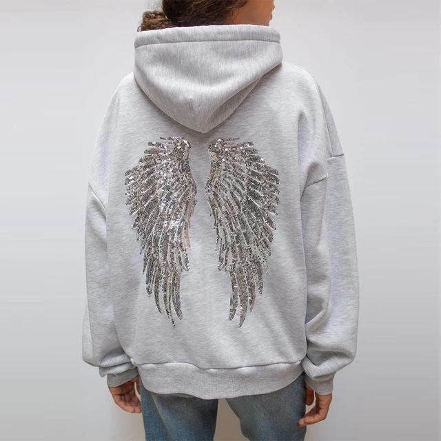 

European & American Sequin Wing Solid Color Women s Casual Set, 2026 Collection M